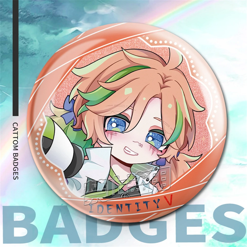 58mm Game Identity Ⅴ Fools Gold Cheerleader Ithaqua Cosplay COSTUME Badge Pin SPTE Tinplate Brooch﻿ Prop Xmas Gilf