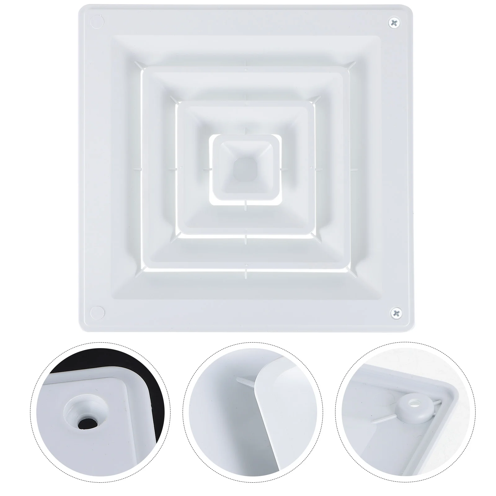 Ceiling Vent Register Air Conditioning Power Grille Ac Cover Vents White Abs Plastic Drop Tiles