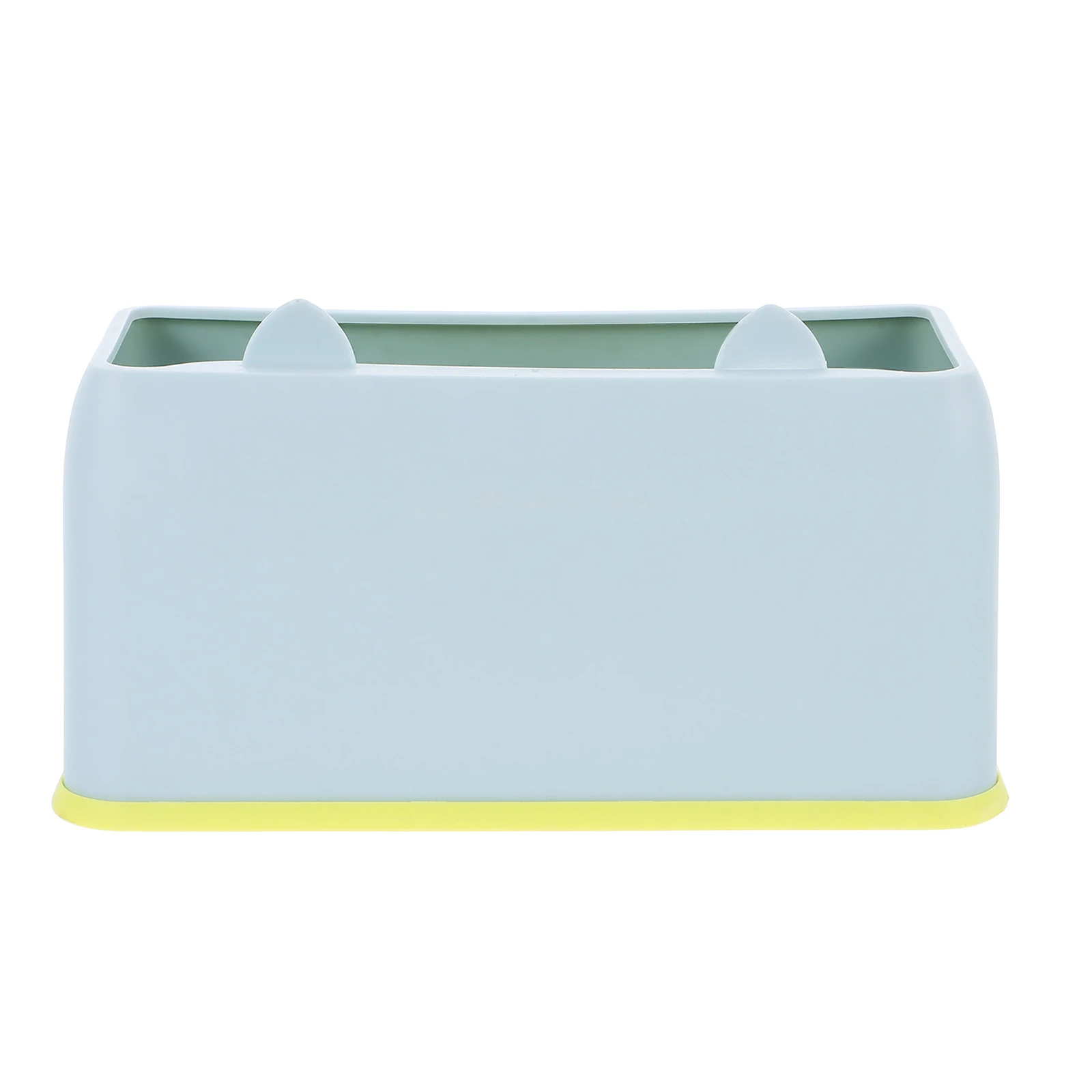 

Cat Shaped Litter Scoop Holder Durable Blue Bathroom Kitchen Accessories Spoon Storage Container Litter Box Mini Bin Trash Can