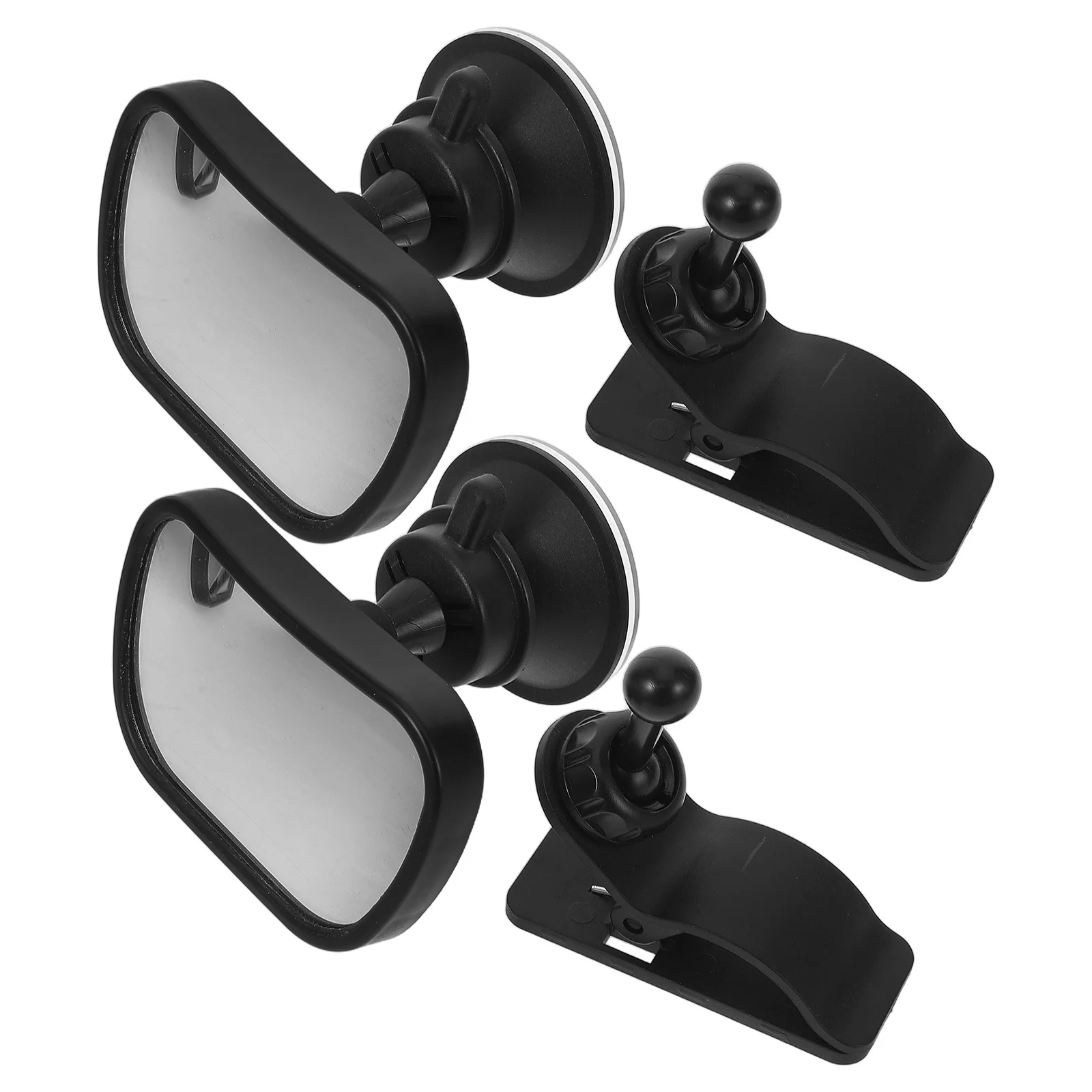 2 قطعة مرآة المقعد الخلفي للسيارة لسلامة الرضع زاوية عرض قابلة للتعديل عالية الوضوح سطح عاكس للطريق #1