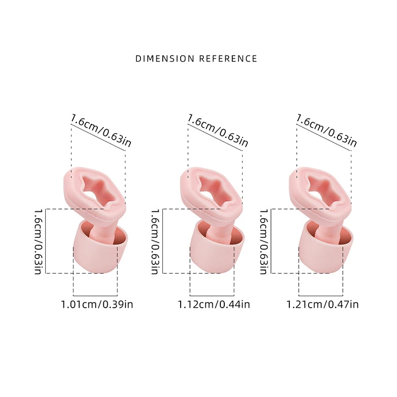 부드러운 실리콘 소음 감소 수면 귀마개, 수면 수영용 방수 이어 머프, 오토바이 소음 필터, 3 쌍 6 개