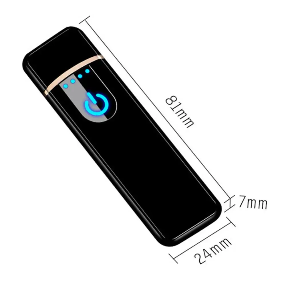 USB Electric Lighters Rechargeable Windproof Touch-sensing Cigarette Lighter Durable Collectible Men Gift Portable E Ziggarte