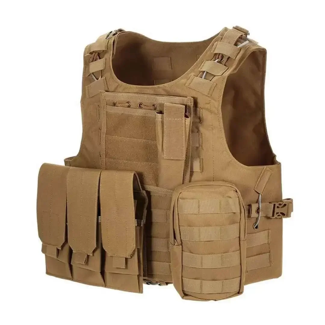 Tactical Vest CS Game Airsoft Assault Molle Vest Equipment Outdoor Clothing Hunting Camouflage Vest Combat Security Waistcoat