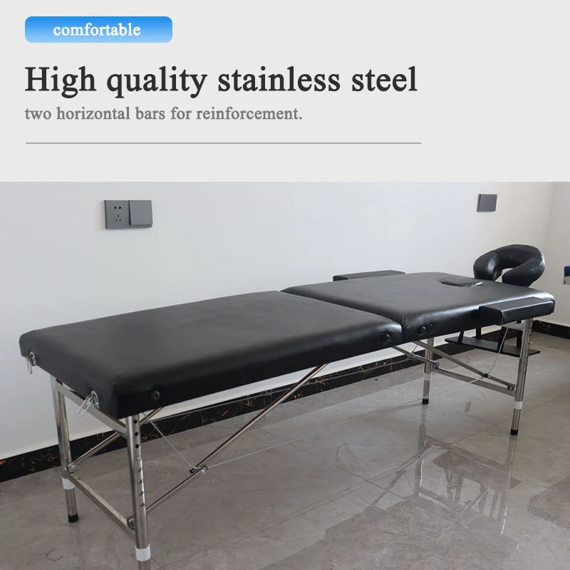 Stainless Steel Portable Massage Table Folding Beauty Massage Beds