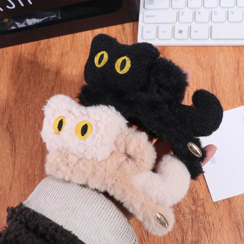 

Персонализированный зажим для волос, плюшевый коготь для волос, милый котенок, заколка для волос в виде кошки, аксессуары для волос, головные уборы для девочек, милая заколка для волос, осень/зима