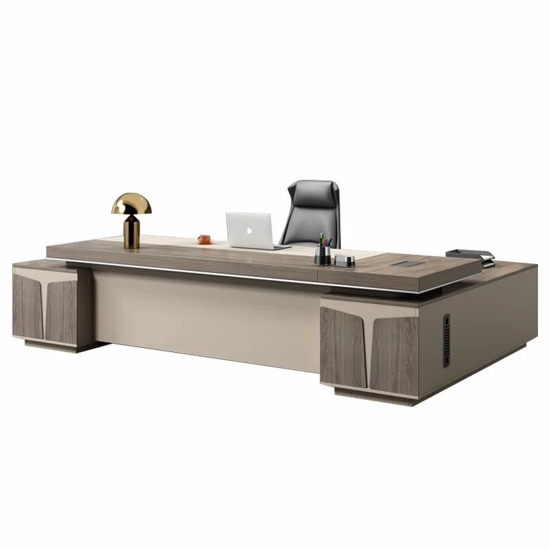 

Простой, но роскошный стол руководителя, современный президентский стол, большой рабочий стол, офисная мебель для менеджера, руководителя, офисный стол.