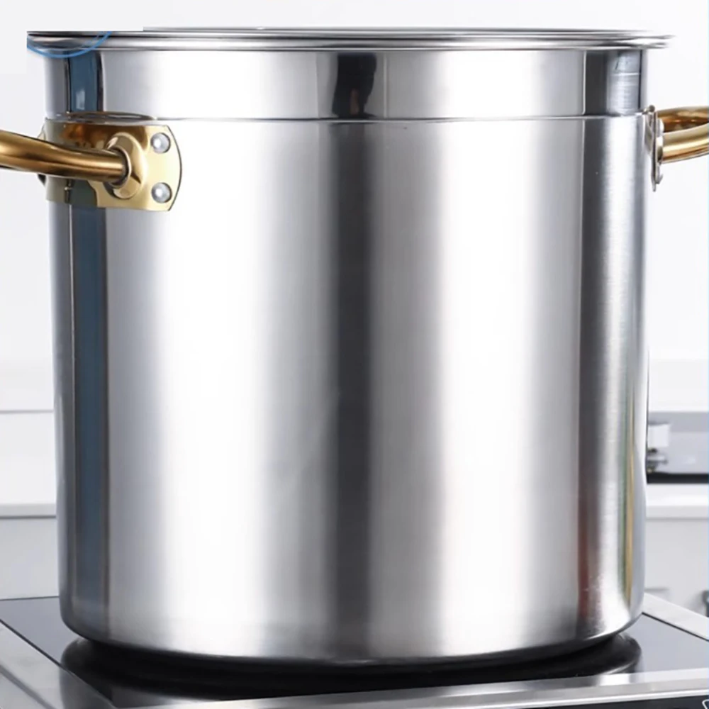 Soup Bucket Stainless Steel Barrel Bucket Thickened Composite Bottom Induction Cooker Commercial Barrel Soup Pots 냄비  фондю