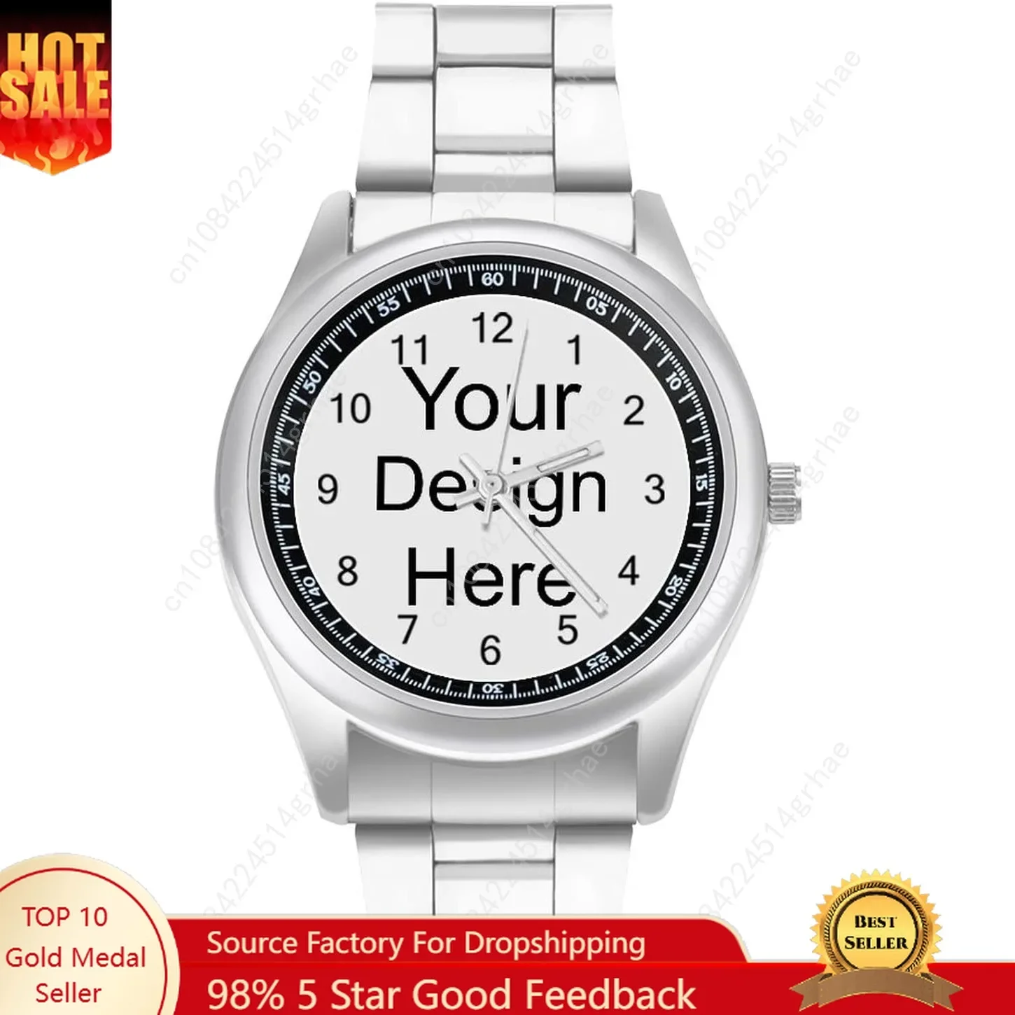 

Custom Photo Watch - Personalized Watches with Your Own Picture/Text - For Men & Women