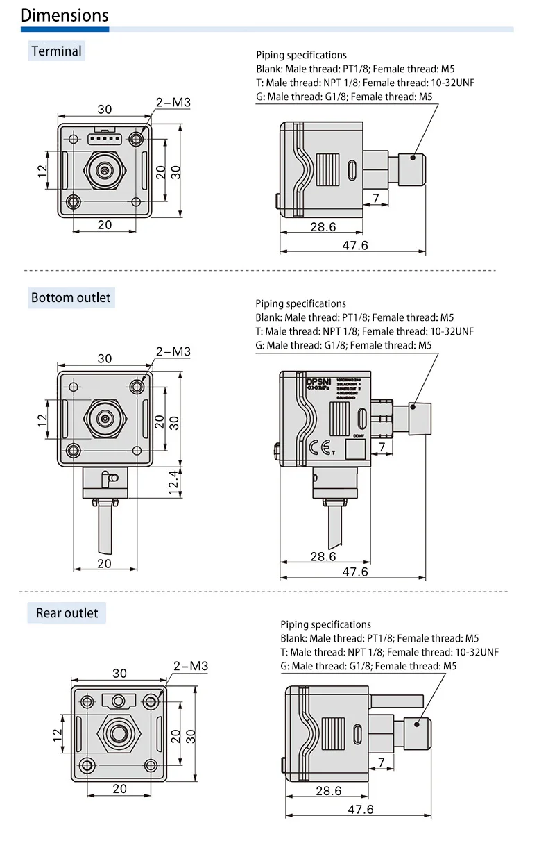 Digitalanzeige-Druckschalter Posiitve Negativ-Mischdruck ISE30A ZSE30A DPSN1 DPSP1 – Detail 10