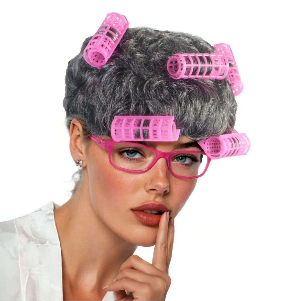 

Синтетический парик Anxin: серебристо-серый короткий кудрявый прическа из синтетических волос, с мягкими и пышными прядями, легкий и воздушный, но не тяжелый, удобный в носке и подходит для ежедневного использования.