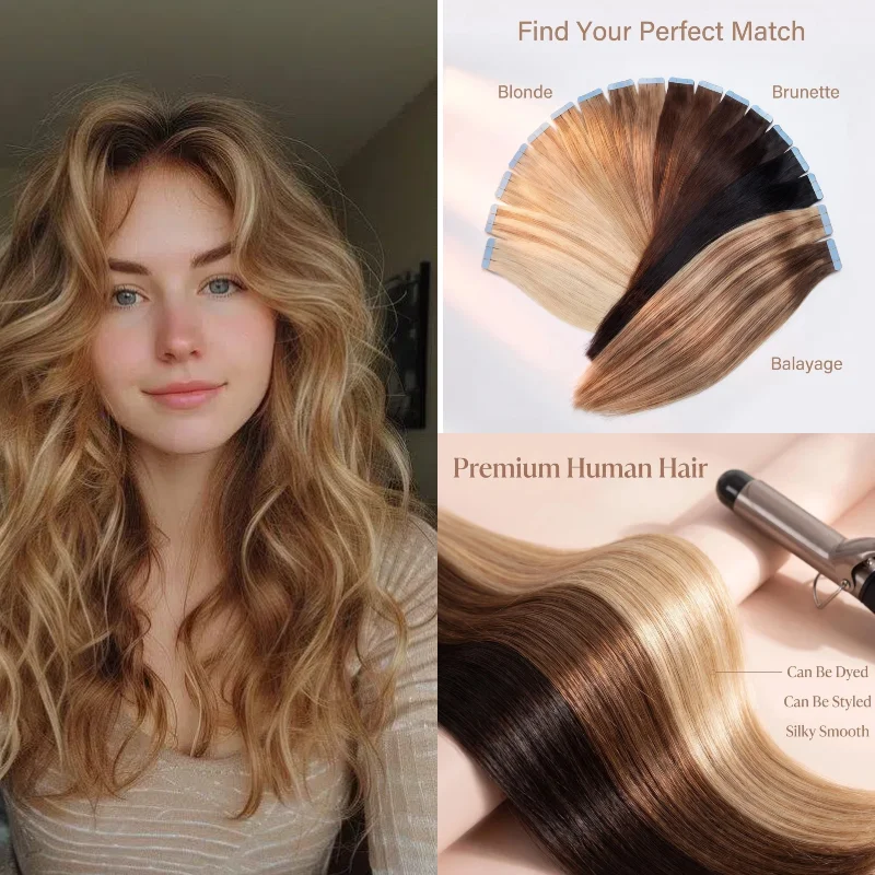 100-human-hair-tape-in-hairpiece-20pcs-12inch-60-p18-613-25g-easy-add-volume-for-everyday-natural-look-wholesale
