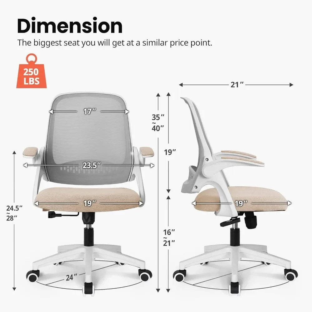 Silla para juegos de ordenador de escritorio de oficina con soporte Lumbar ergonómico, reposabrazos acolchado abatible, altura ajustable y ruedas