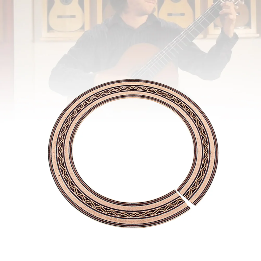 

90Mm Guitar Rosette Curved Strips For Sound Hole Inlay Classical Guitar Decoration Laminated Abalone Design Easy Apply Remove