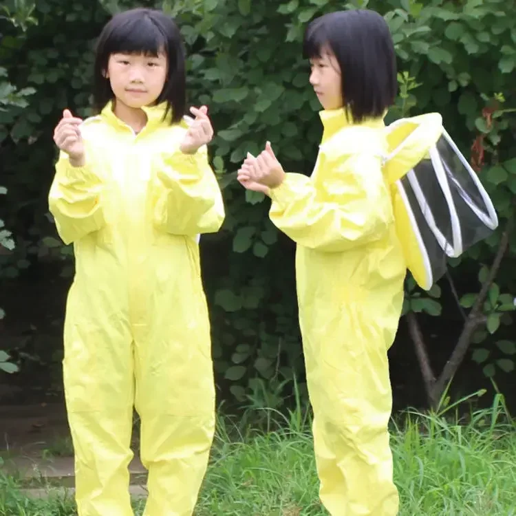 A Children's Bee Repellent Jumpsuit, Full Body Thick And Breathable, Beekeeping Attraction And Visi