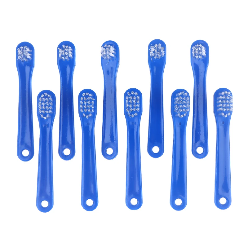 Cepillo desincrustante para retenedores, 10 unidades, para hombres y mujeres, limpieza bucal, cepillo de limpieza para dentaduras postizas, cepillo de doble cara para aparatos invisibles