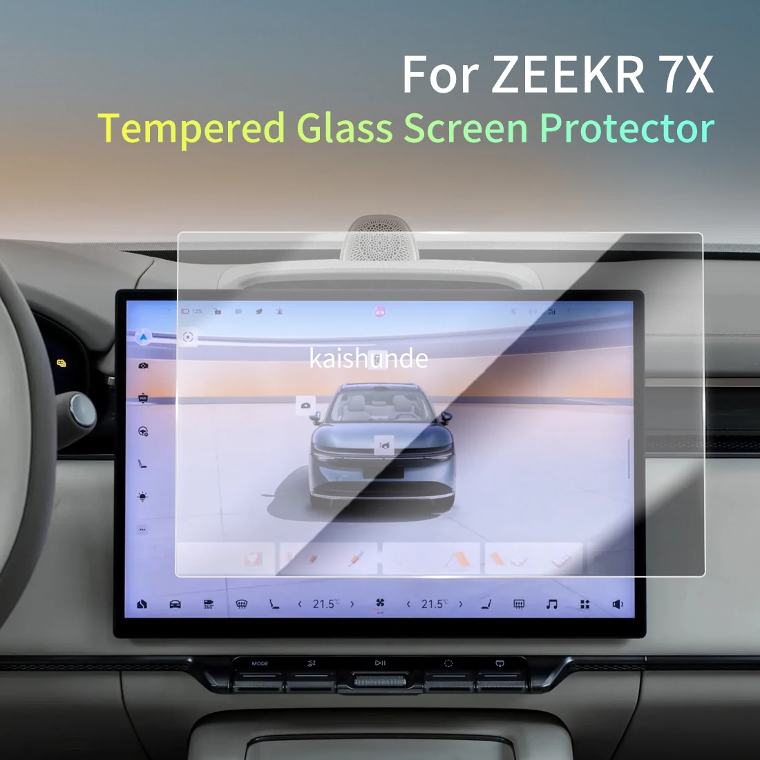

Car Stickers Meters Protector For24 ZEEKR 7X Tempered Glass Protective Film Display Navigation Vehicle