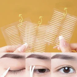 10 Sheets Eyelid Tapes Stickers Invisible Double Fold Eyelid Lace Paste Self-adhesive Natural Eye Tape Make Up Tool Clear Stripe