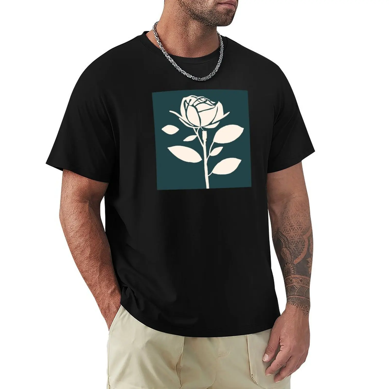 Patterns No. 302. Vintage. Rose Flower. Green. Abstract. Jardin de Fleurs Collection…By Carraann T-Shirt