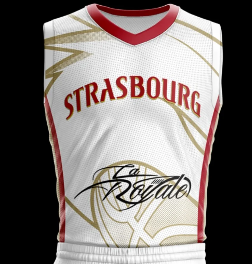 2026 New Hot SIG Strasbourg Basketball Suit, Quick Drying Breathable Sleeveless Shirt, Family Parent-child Outfit