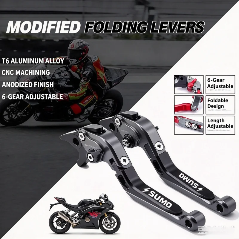 SNOR Folding Anti-fall Brake Clutch Lever For 2025 ZhangXue 500RR ZXMOTO 500RR ZXJC 500RR Motorcycle Modification