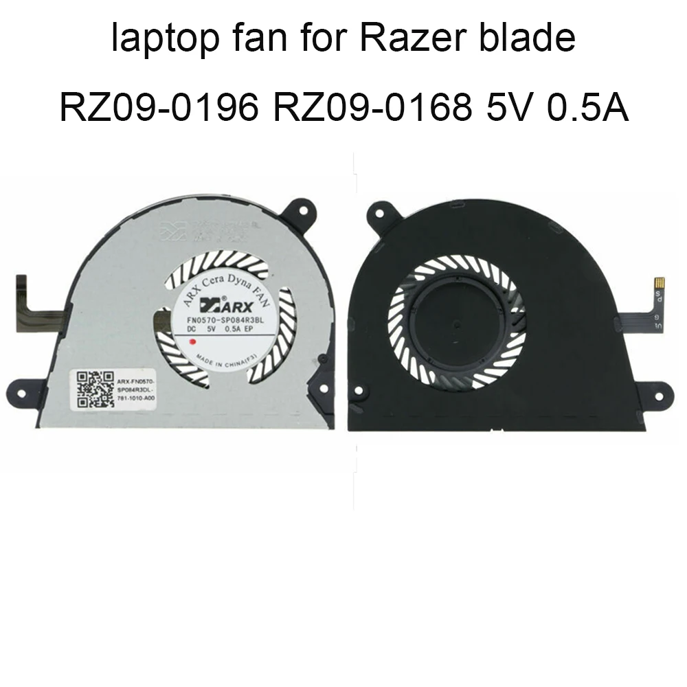 Notebook PC CPU Cooling Fans For Razer Blade Stealth RZ09-0196 RZ09-0168 laptops Cooler Radiator fan FN0570 SP084R3BL SP084R3DL