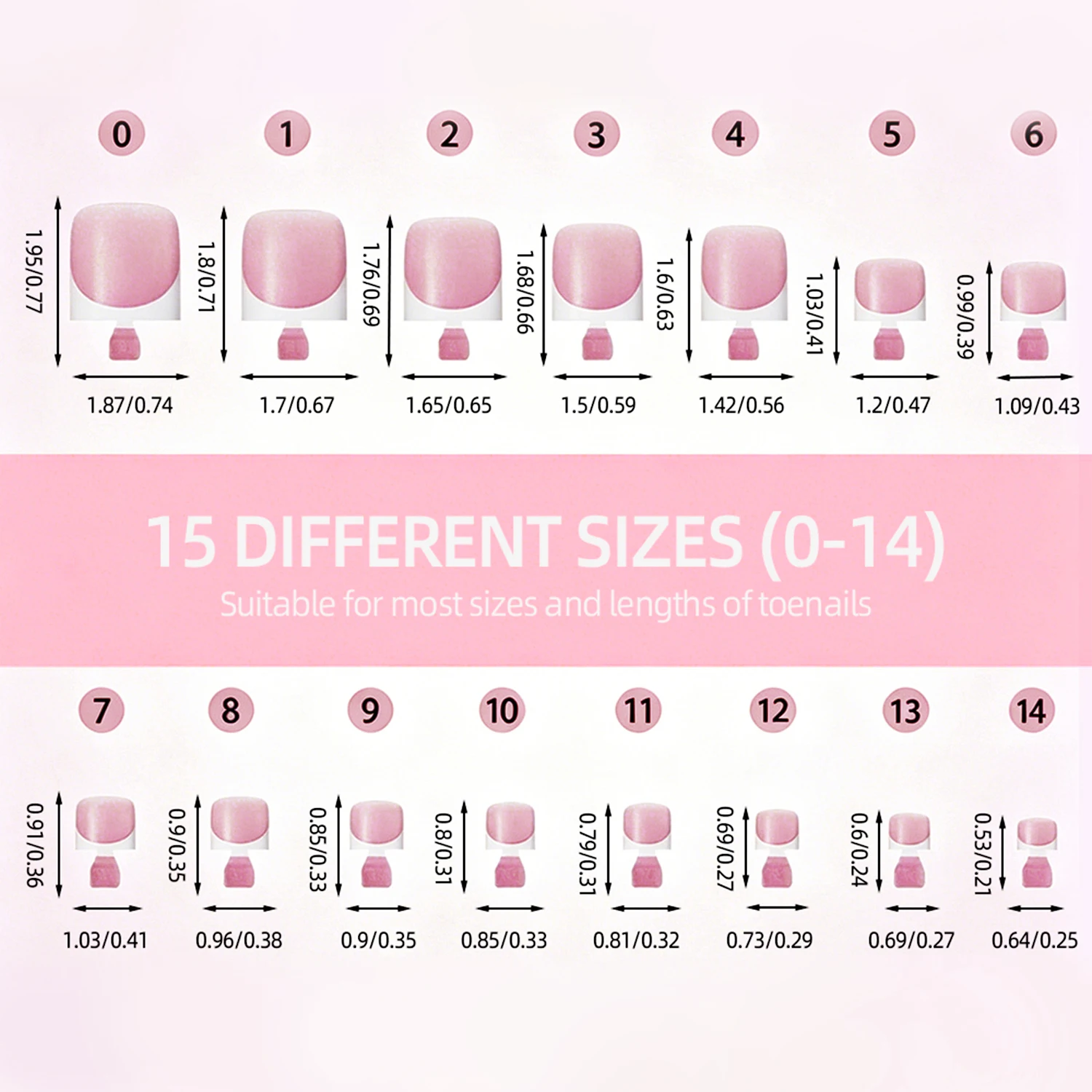 150Pcs Glossy Nude White French Fake Toenails Short Square Press On Toe Nails Minimal Summer Beach Wearable False Foot Nailtips view 5