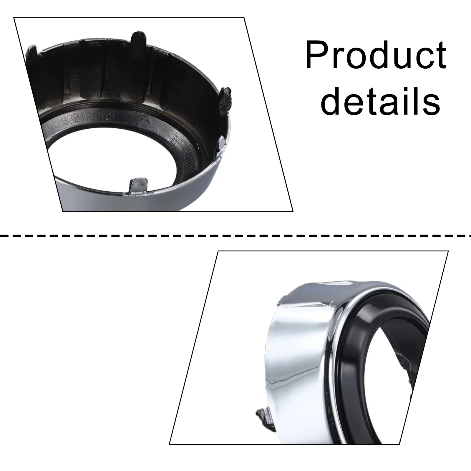 OEM 8321A290 Fog Lamp Bezel Cover Plastic Bezel Trim Easy Installation Stable Characteristics Front Fog Light Bezel Cover