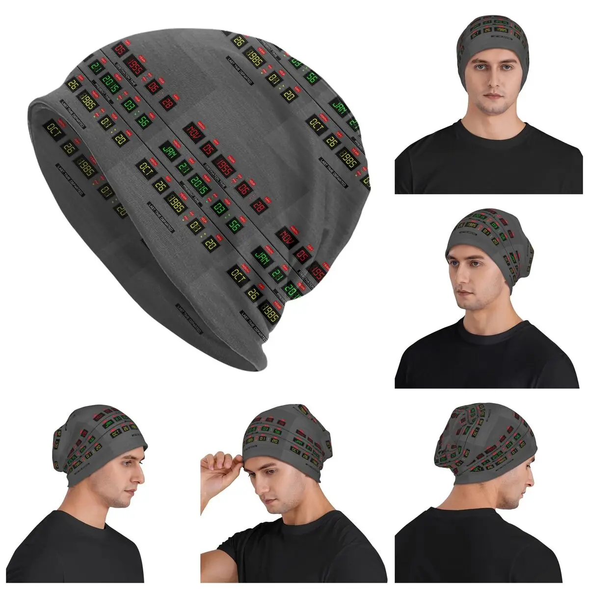Back To The Future Skullies Beanies Hats Warm Autumn Winter Outdoor Cap Knitted Bonnet Caps for Unisex Adult