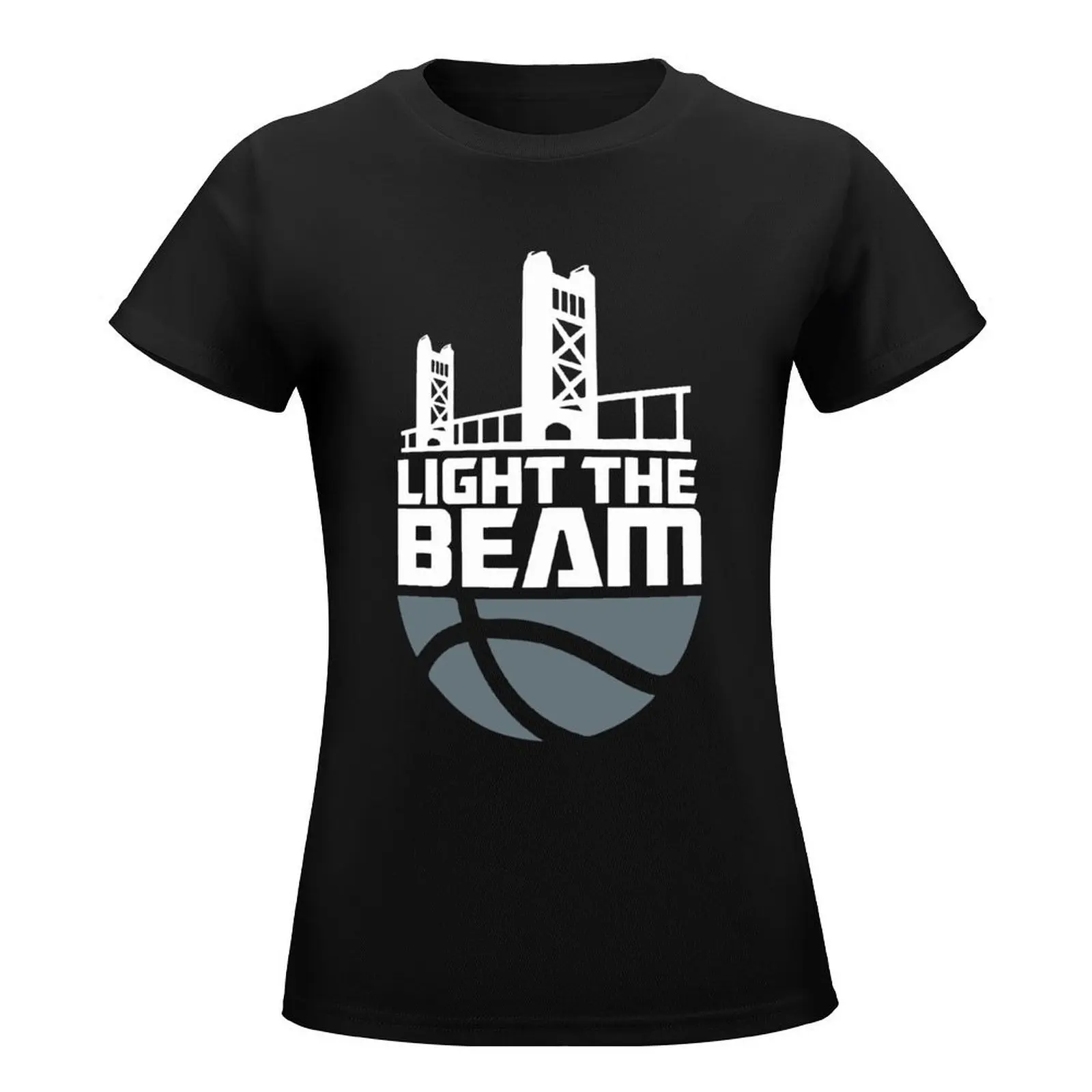 Light The Beam - Sacramento Basketball T-Shirt anime quick-drying lady clothes Women t-shirts