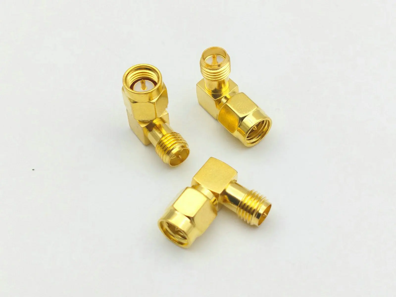 50pcs/100pcs SMA right angle elbow male to female coax cable plug connector RF adapter