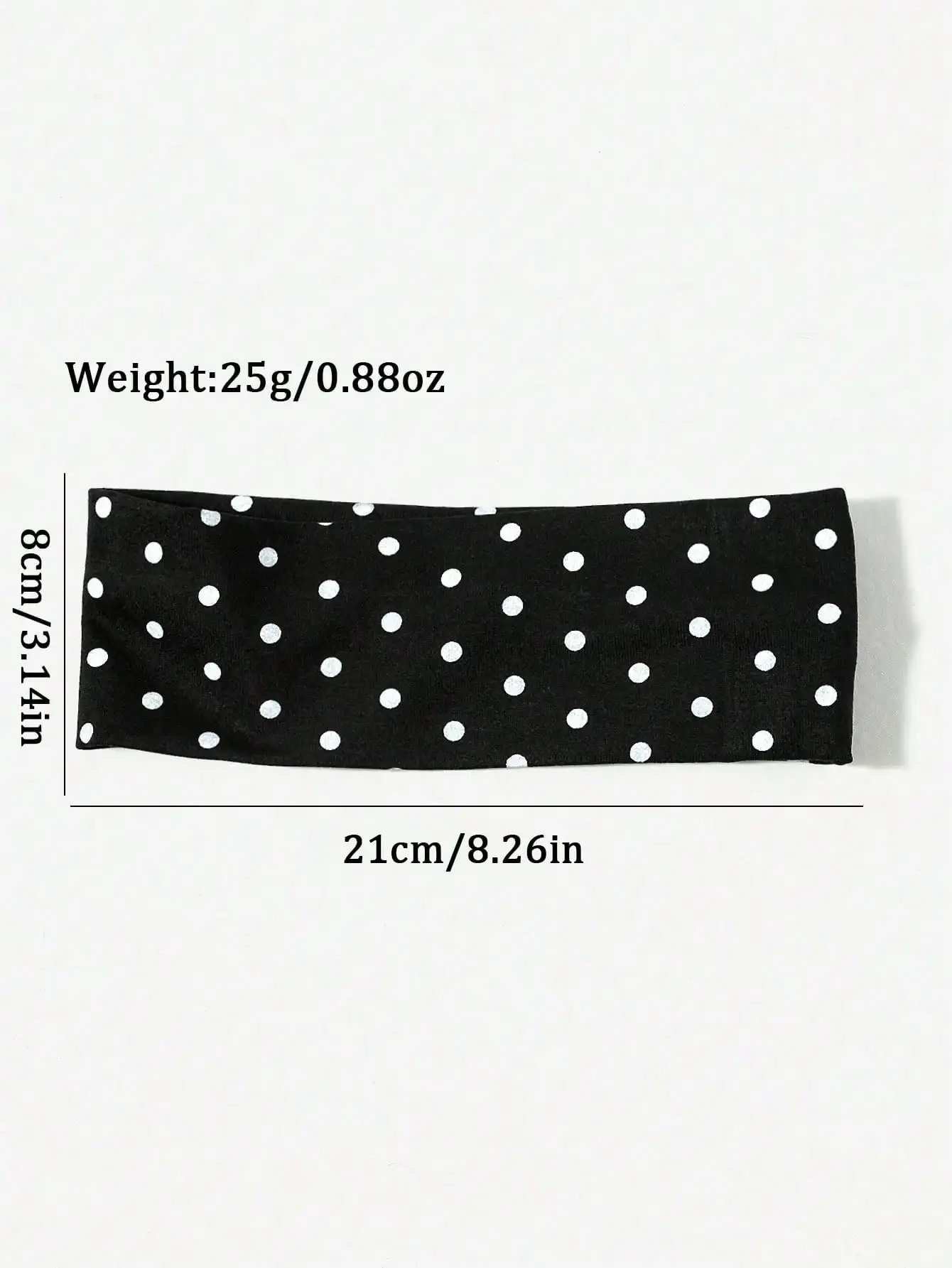 

Women Polka Dot Wide Elastic Headband Makeup Sports Beach Hair Accessory