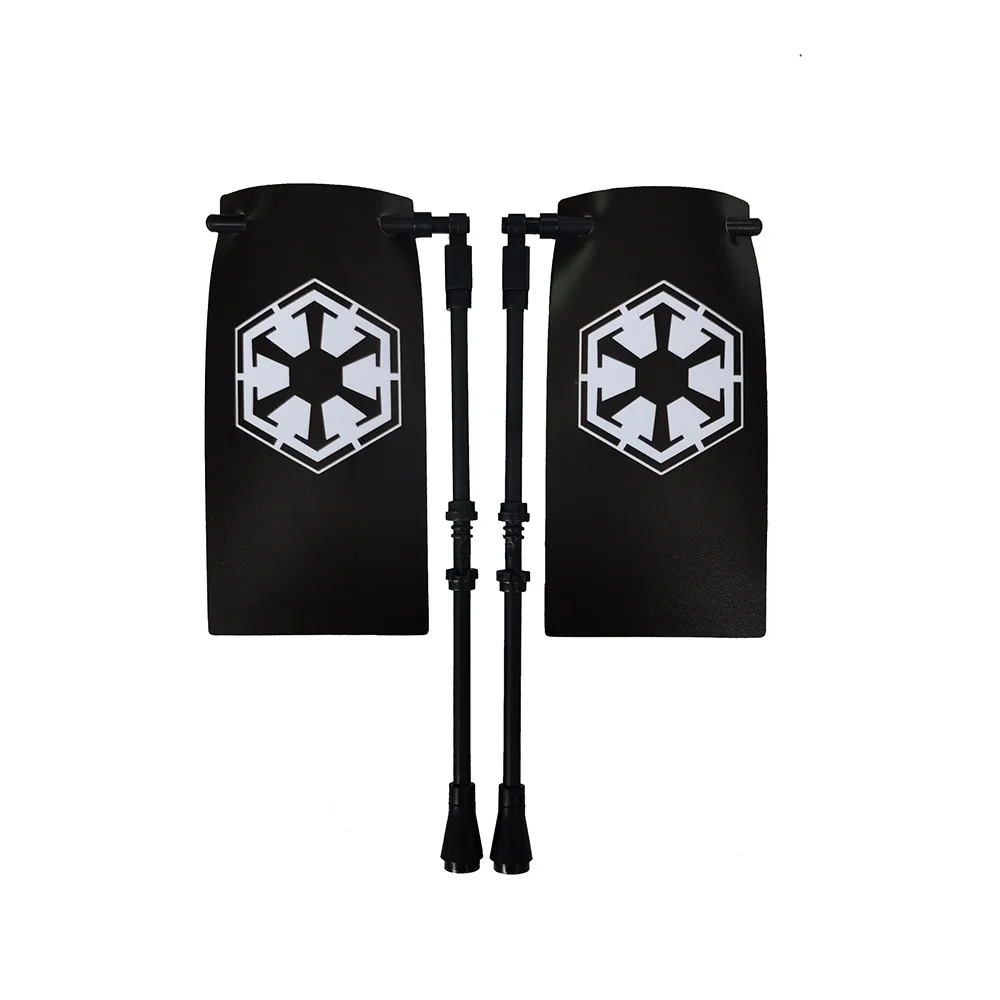 Große Flaggen für Gondor Elfen Rohan Mordo Durin Isengard Spartan Rom Flagman Warlords Infanterie Quadratische Bausteinfigur