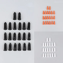 100Pieces Plastic Syringe Tips Caps Injector Dispenser Dispensing Needle Sealing Plug Standard Syringe Luer Stop Caps Supplies