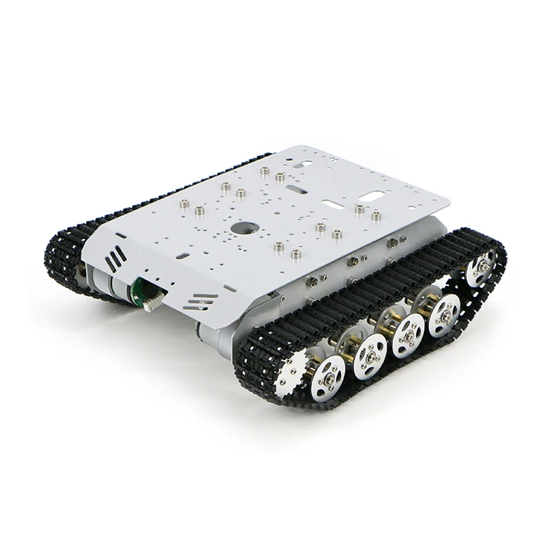 for Arduino Programmable with 12V Metal Encoder Motor New 8KG Big Load Shock Absorb Tracked Robot Tank Car Chassis Smart Vehicle