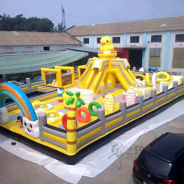 

Inflatables Amusement Theme Giant Playground Yellow Duck Inflatable Children Park