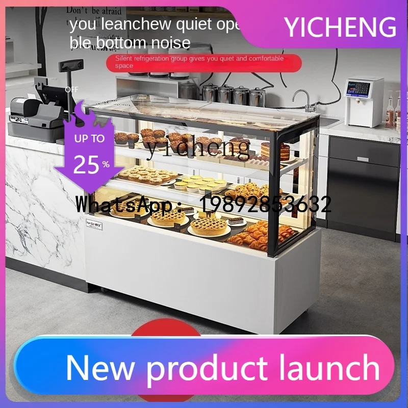 H2 Display Cabinet Refrigerated Fresh Cabinet Commercial Fruit Cooked Dessert Freezer Air-Cooled Desktop Small