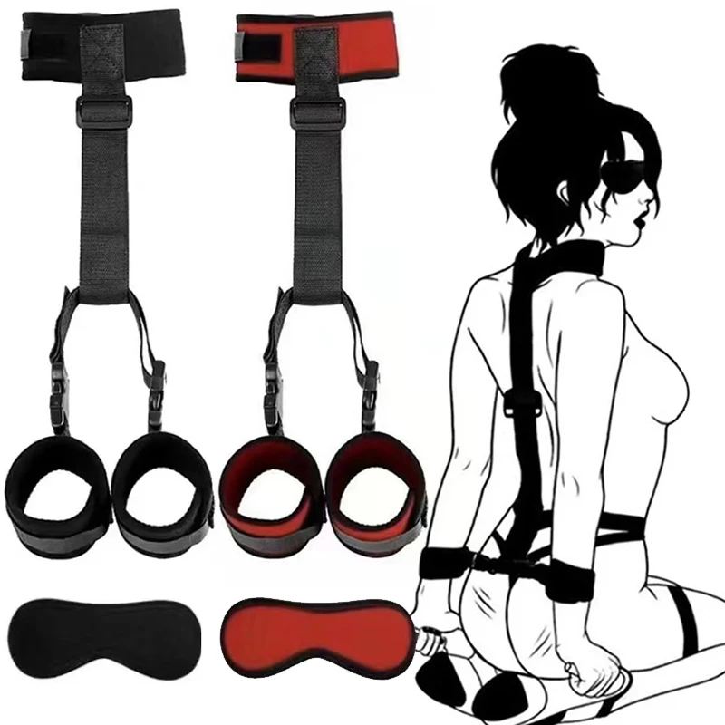 Sex Toys For Couple BDSM Nylon Bondage Gear Restraints Women Collar Fetish Sex Products Adult Games Slave Neck Handcuffs Sexshop