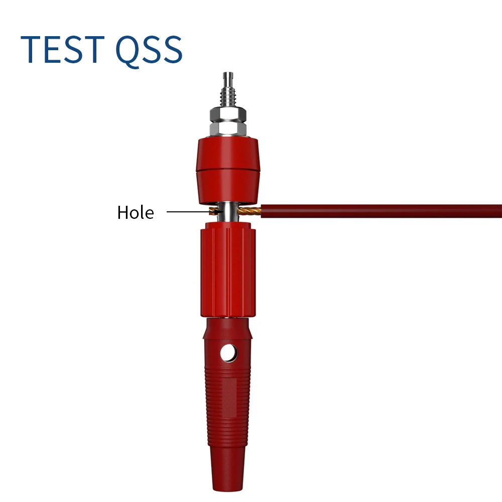 QSS 10PCS 4MM Banana Socket Binding Post Nut Banana Plug Jack Electrical Connector Terminal DIY Parts Q.50008