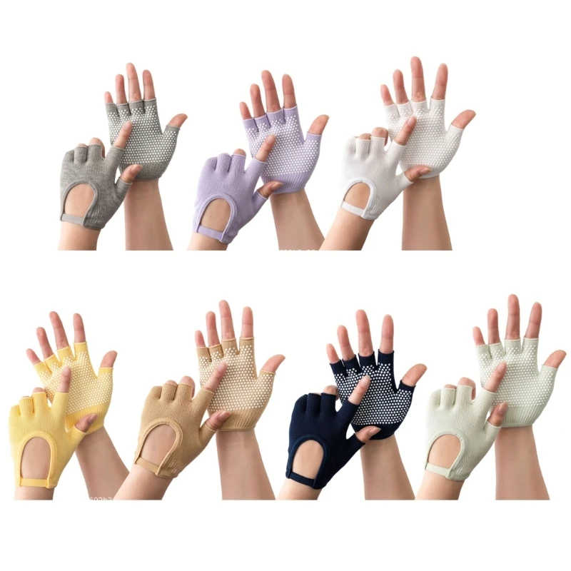 1 Pair Five Finger Glove Fitness Exercise Glove Workout Glove Antislip Silicone Glove Man Women Weightliftings Glove