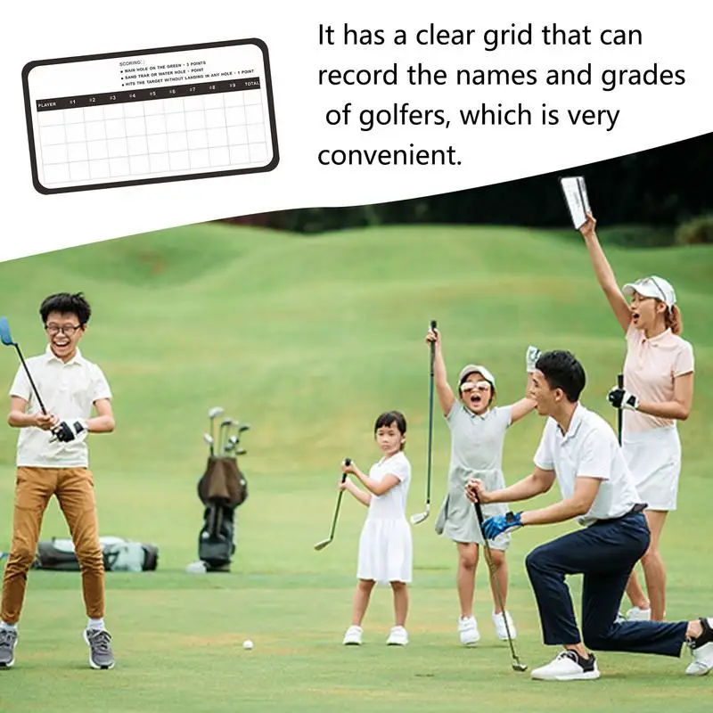 Platten platte für Sport lösch bare Golf-Scorecard doppelseitig lösch bares Whiteboard trocken abwisch bare Score-Karte wieder verwendbare Datensatz karte