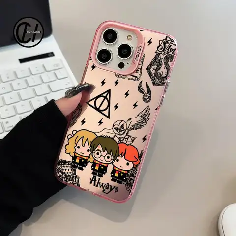 Custodia per telefono Lovely Potters Wand Harries IMD PER IPhone16 15 14 13 Pro Plus ProMAX adatta Samsung Galaxy S24 23 22 ultra Silver