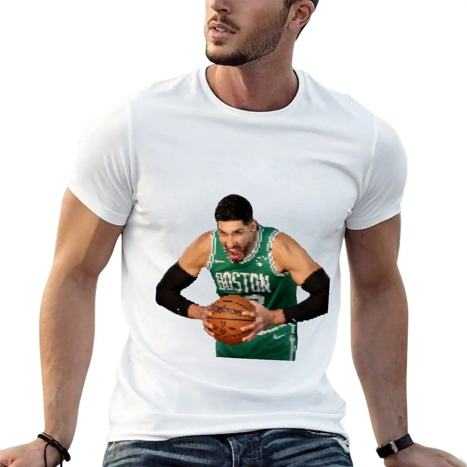 

Enes Kanter Pixel Art T-Shirt man t shirt heavy cotton t shirts for man pack white t shirts for man slim fit T-shirt
