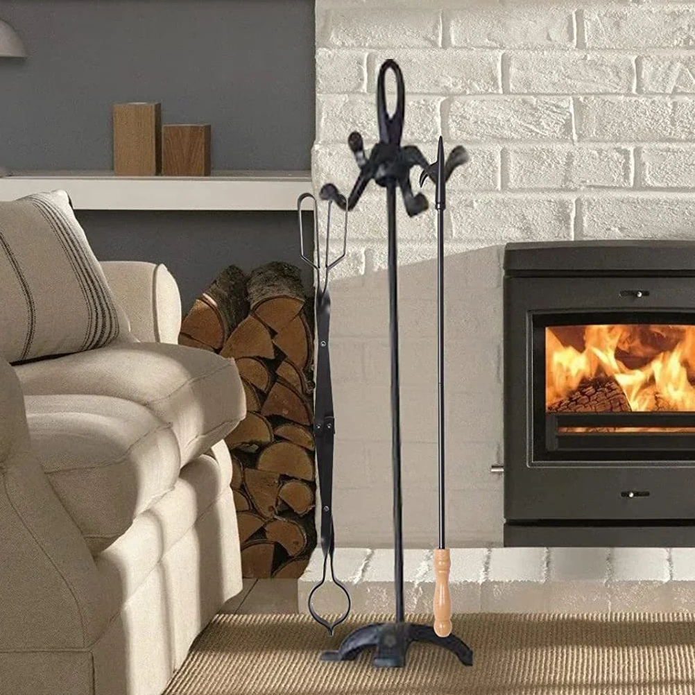 

Bonfire Accessories for outside Fireplace Folding Tong Firewood Gripper Log Grabber