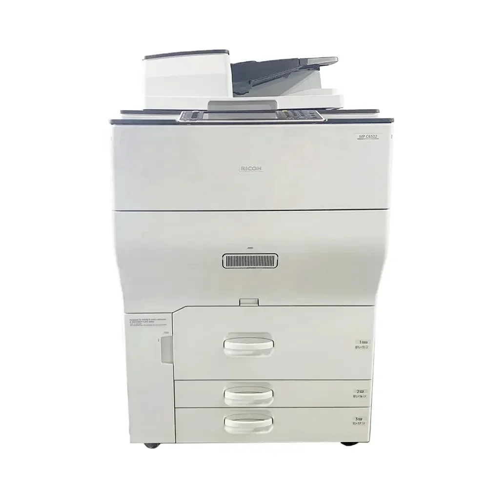 MEJOR CALIDAD C6502 Escáner fotocopiadora de impresora a color A3 todo en uno para impresora Ricoh 6502