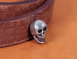 50pc Punk Skull Head Leather Rivets Stud Set for Bag Shoes Clothing Leathercraft