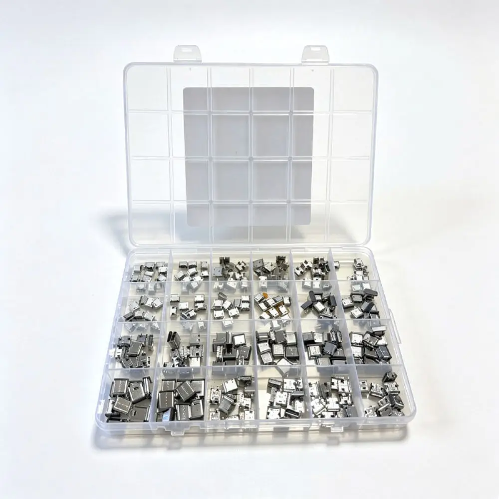 Multi Type C Micro USB Female Connector Repair Kit Charging Port Jack Assortment For For Rongyuwei Technical Maintenance