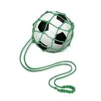 Youth Football Self Trainer Kick Net Pocket Professional Outdoor Sport Nylon Net Basketball Bag Solid Mesh Soccer Ball Carry Bag 3