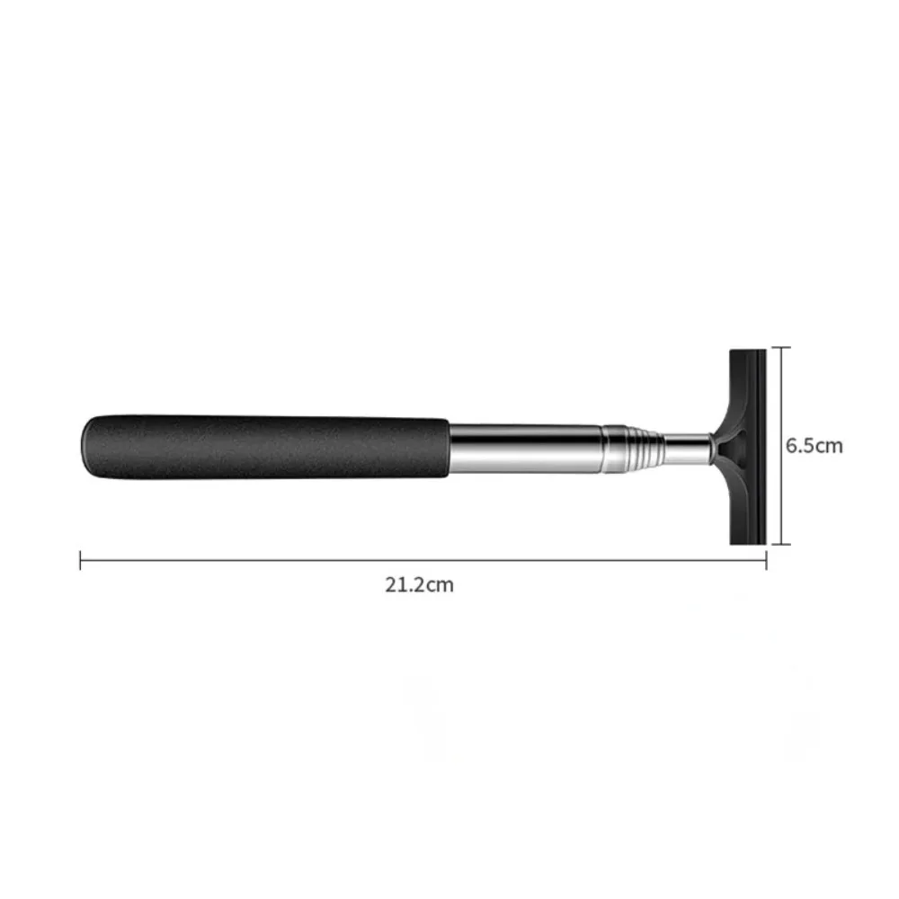 Auto Rearview Mirror Cleaning Brush Telescopic Handle Glass Scraper Windshield Mist Remover Wiper Car Interior Exterior Supplies
