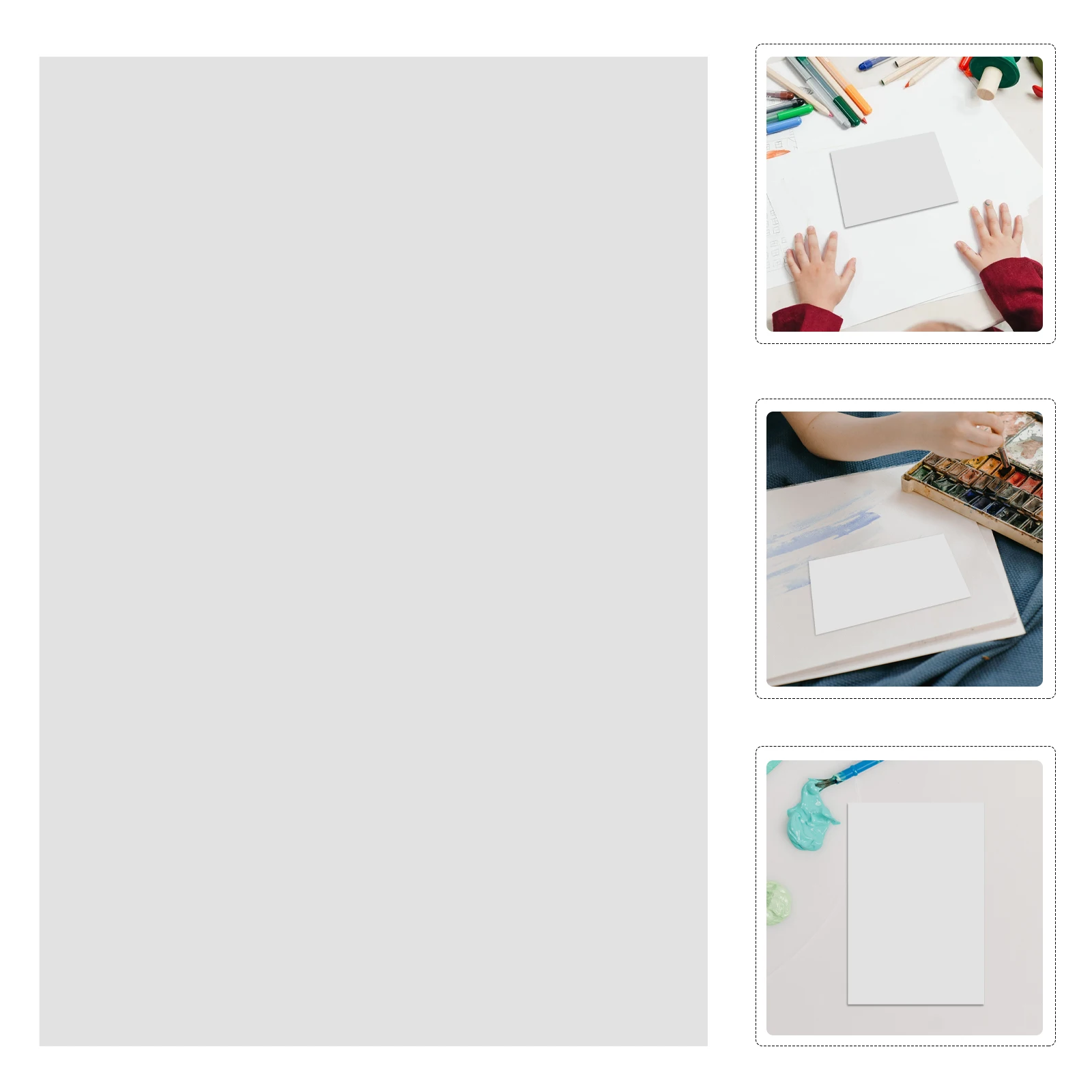 

60 Sheets Painting Palette Paper Sheets Hobby Model Coloring Tray Refills Paper Paint Palette Paper Pigment Mixing Palette Paper