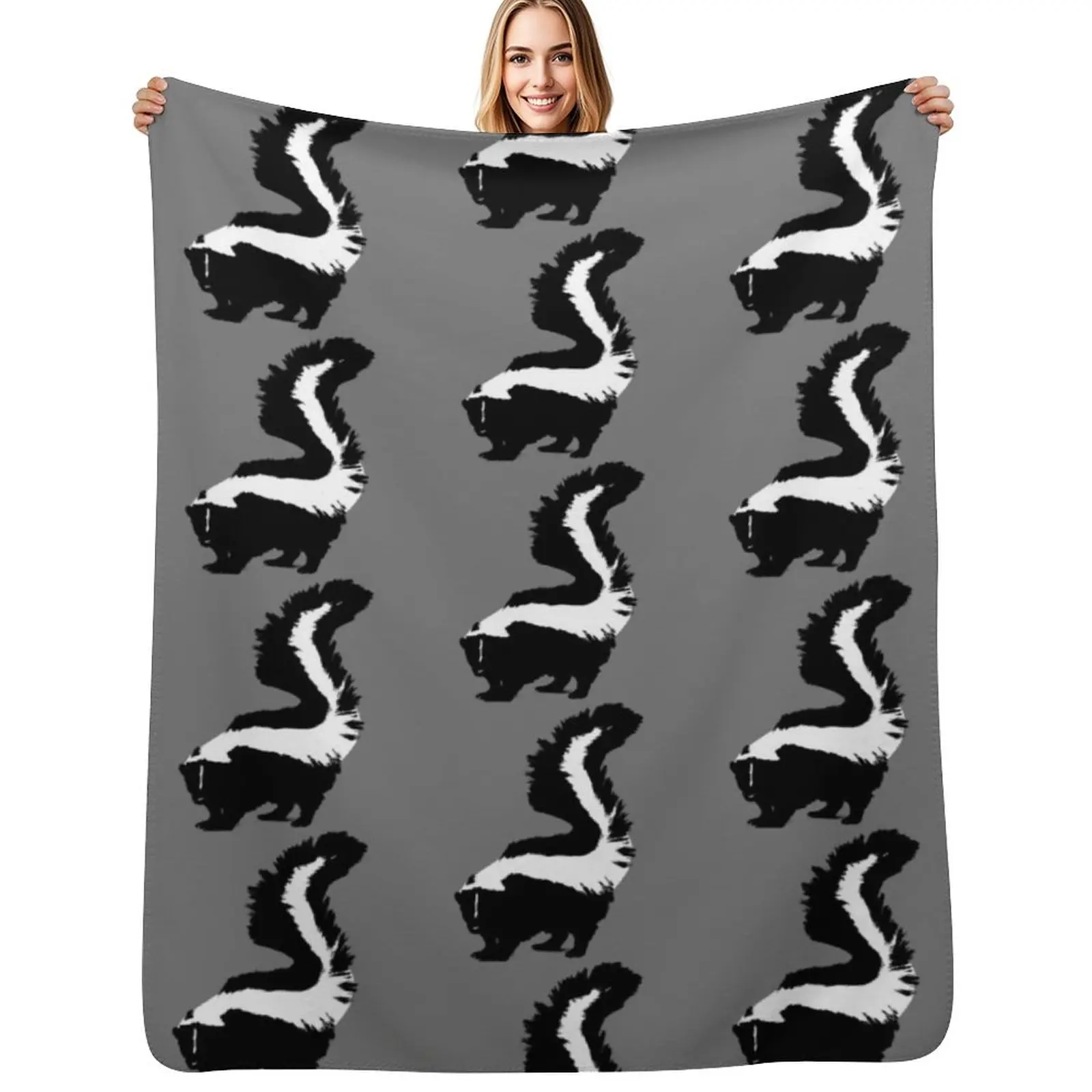 

skunk Throw Blanket Plush Kid'S Decorative Sofas Giant Sofa Blanket